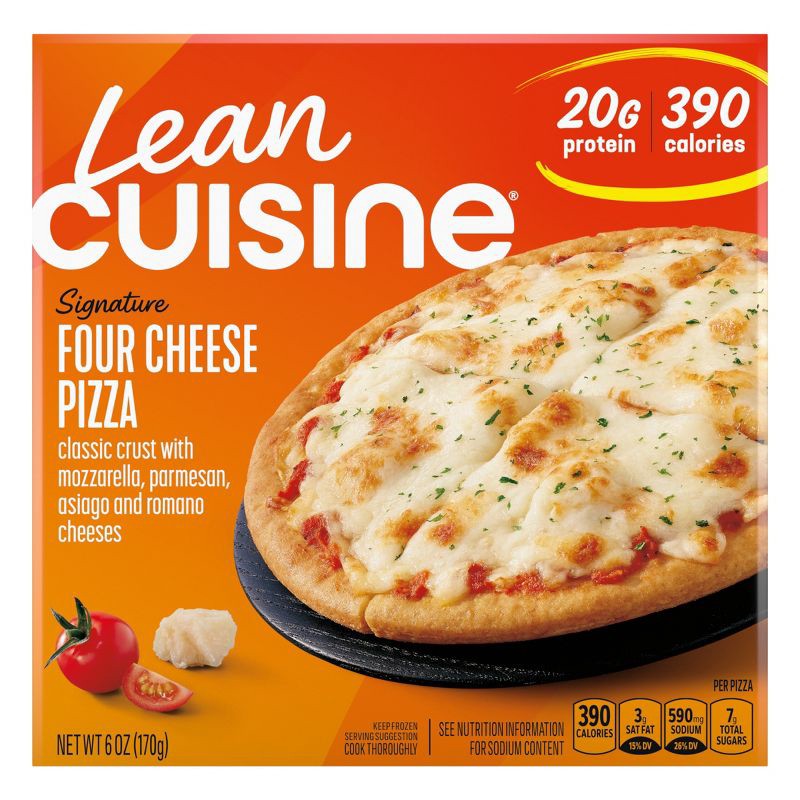 slide 1 of 9, Lean Cuisine Protein Kick Frozen Four Cheese Pizza - 6oz, 6 oz