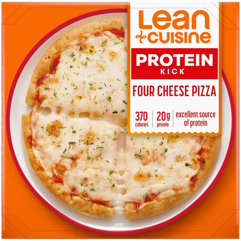 slide 1 of 10, Lean Cuisine Protein Kick Four Cheese Frozen Pizza - 6oz, 6 oz