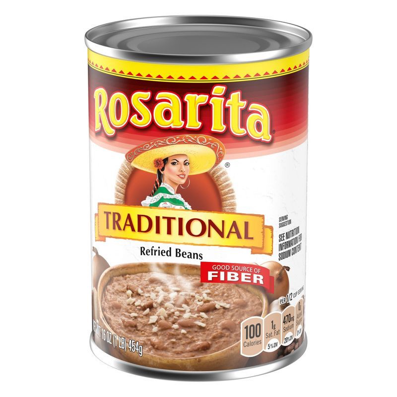 slide 2 of 5, Rosarita Traditional Refried Beans - 16oz, 16 oz