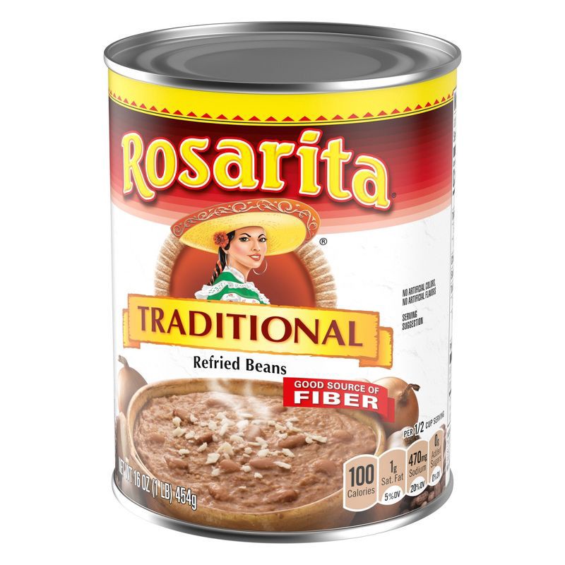 slide 3 of 5, Rosarita Traditional Refried Beans - 16oz, 16 oz