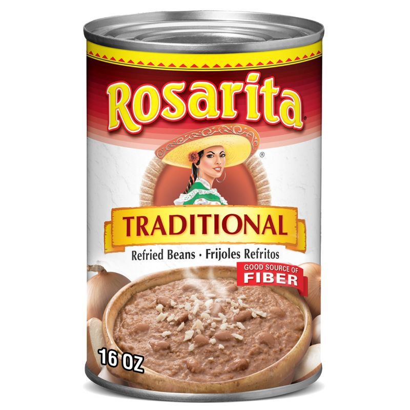 slide 1 of 5, Rosarita Traditional Refried Beans - 16oz, 16 oz