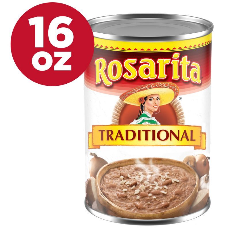 slide 1 of 5, Rosarita Traditional Refried Beans - 16oz, 16 oz