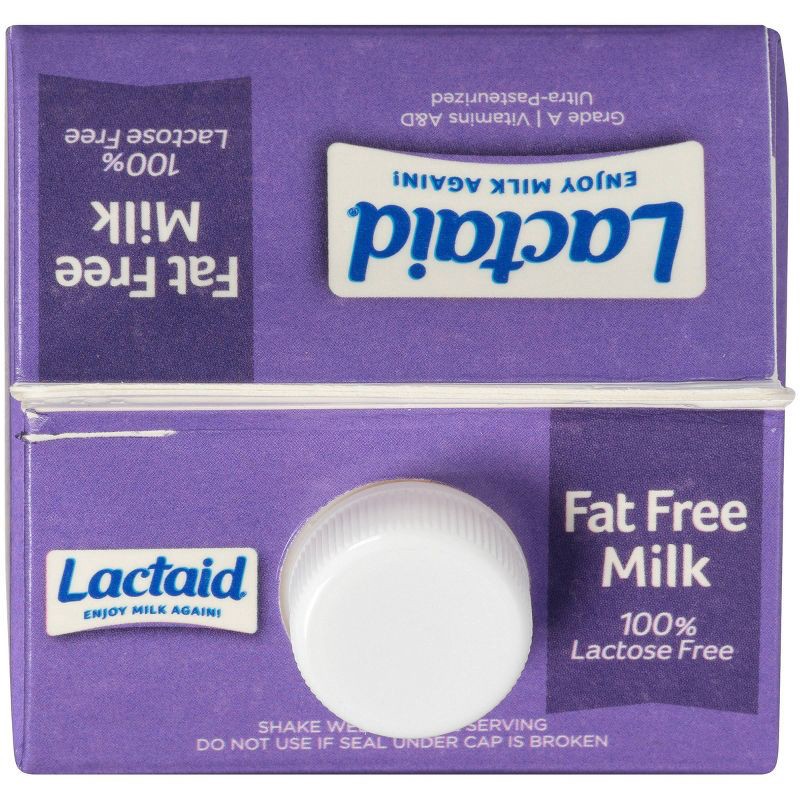slide 7 of 7, Lactaid Lactose Free Fat Free Milk - 0.5gal, 1/2 gal