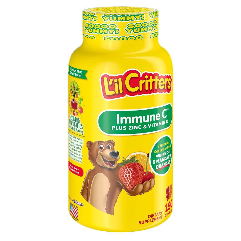 slide 2 of 13, L'il Critters Immune C Dietary Supplement Gummies - Fruit - 190ct, 190 ct