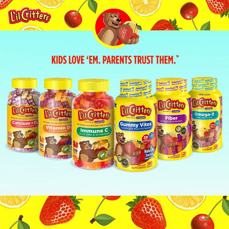 slide 3 of 13, L'il Critters Immune C Dietary Supplement Gummies - Fruit - 190ct, 190 ct