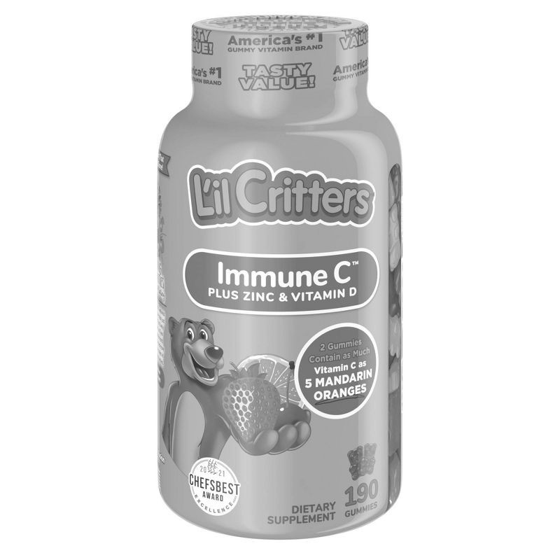 slide 8 of 13, L'il Critters Immune C Dietary Supplement Gummies - Fruit - 190ct, 190 ct