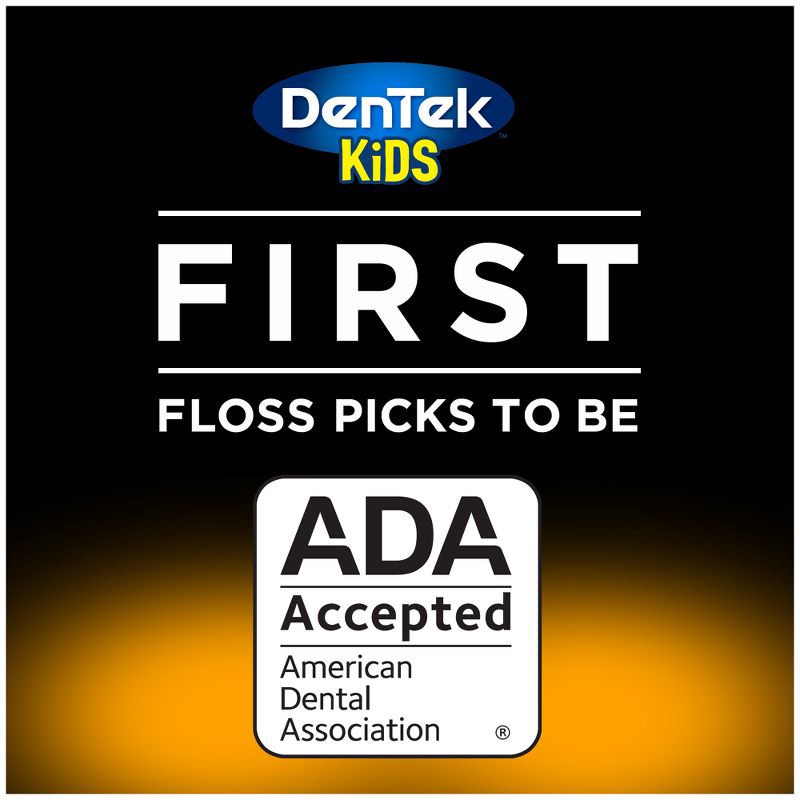slide 6 of 8, DenTek Kids Fun Flossers Floss Picks for Kids - 90ct, 90 ct