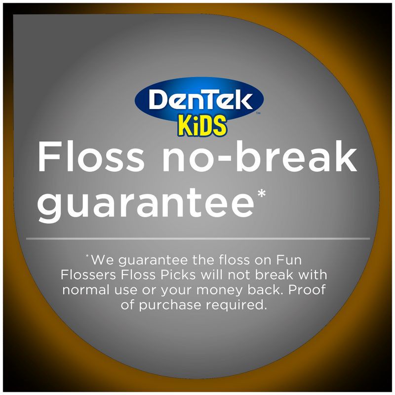 slide 7 of 8, DenTek Kids Fun Flossers Floss Picks for Kids - 90ct, 90 ct