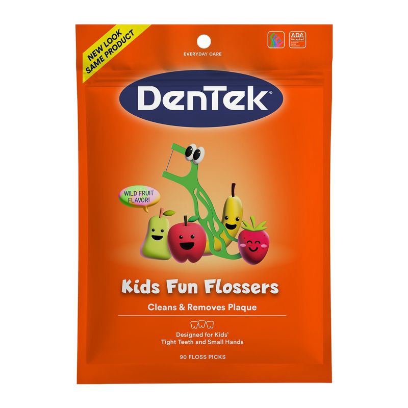 slide 1 of 11, DenTek Kids Fun Flossers Floss Picks for Kids - 90ct, 90 ct