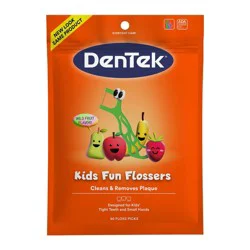 DenTek Kids' Fun Flossers Floss Picks - Wild Fruit - 90ct