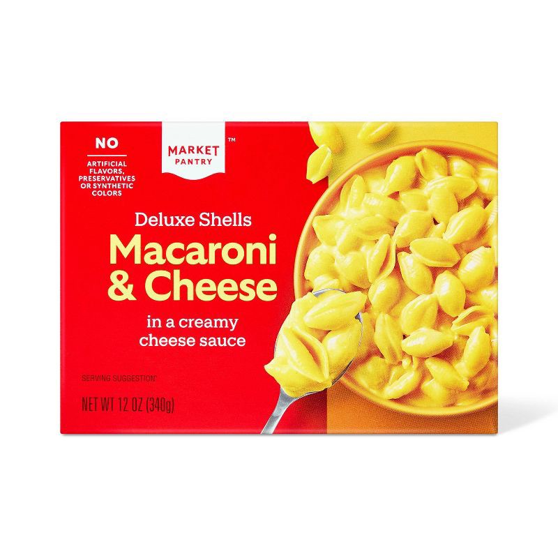 slide 1 of 4, Deluxe Shells Macaroni and Cheese - 12oz - Market Pantry™, 12 oz