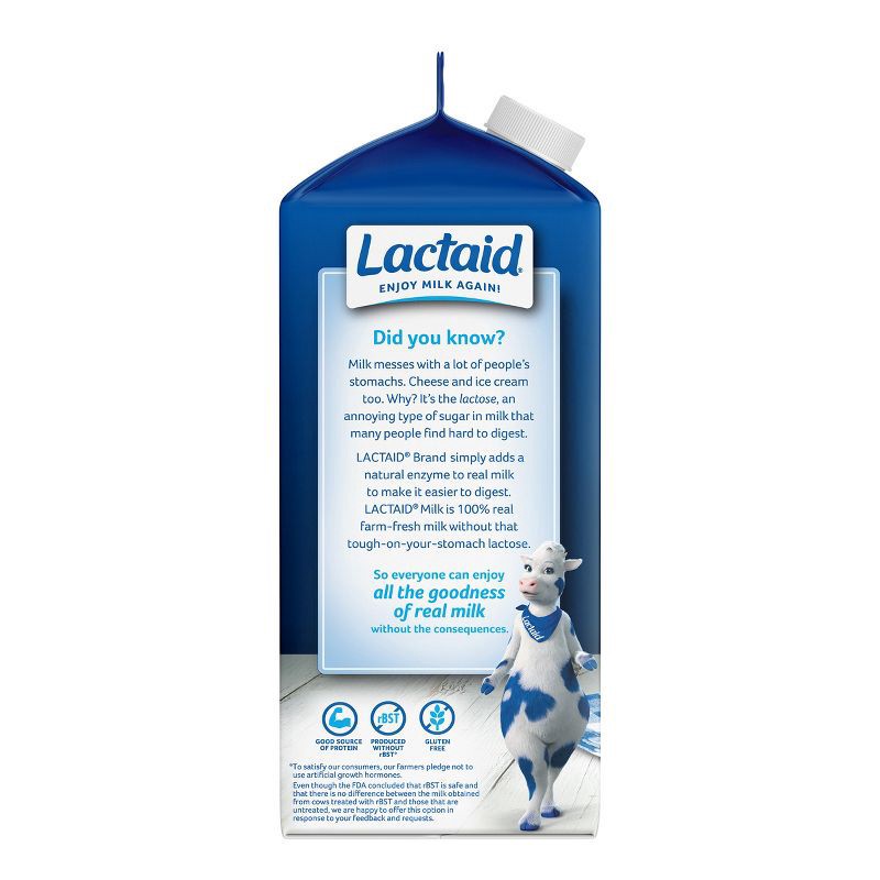 slide 4 of 6, Lactaid Lactose Free 2% Reduced Fat Milk - 0.5gal, 1/2 gal