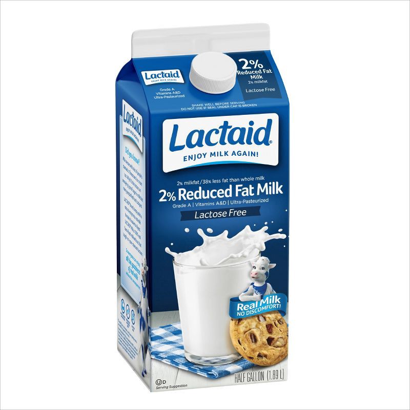 slide 5 of 6, Lactaid Lactose Free 2% Reduced Fat Milk - 0.5gal, 1/2 gal