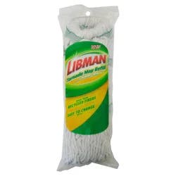 Libman Tornado Mop Refill - Unscented: Cotton & Polyester, Non-Abrasive, Reusable, Multi-Surface Floor Cleaning