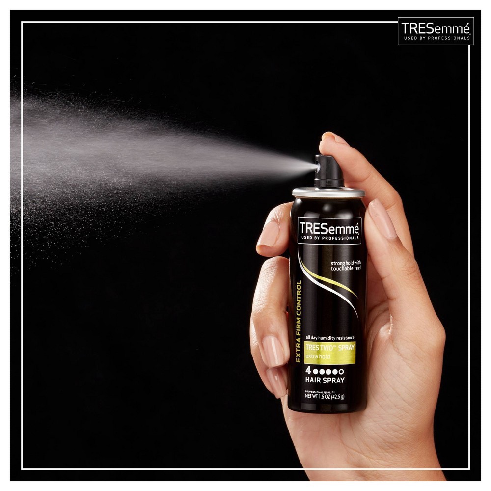 slide 3 of 3, TRESemmé Extra Firm Control Tres Two Spray Extra Hold Hairspray, 1.5 oz
