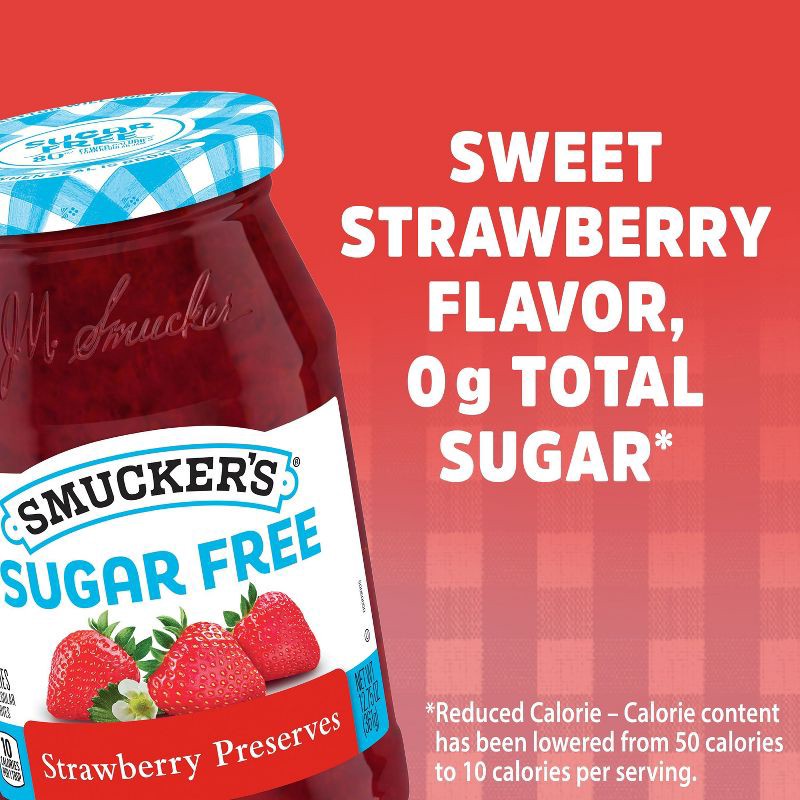 slide 3 of 5, Smucker's Sugar Free Strawberry Preserves - 12.75oz, 12.75 oz