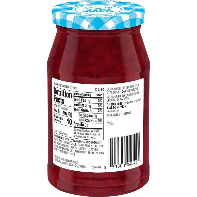 slide 5 of 5, Smucker's Sugar Free Strawberry Preserves - 12.75oz, 12.75 oz