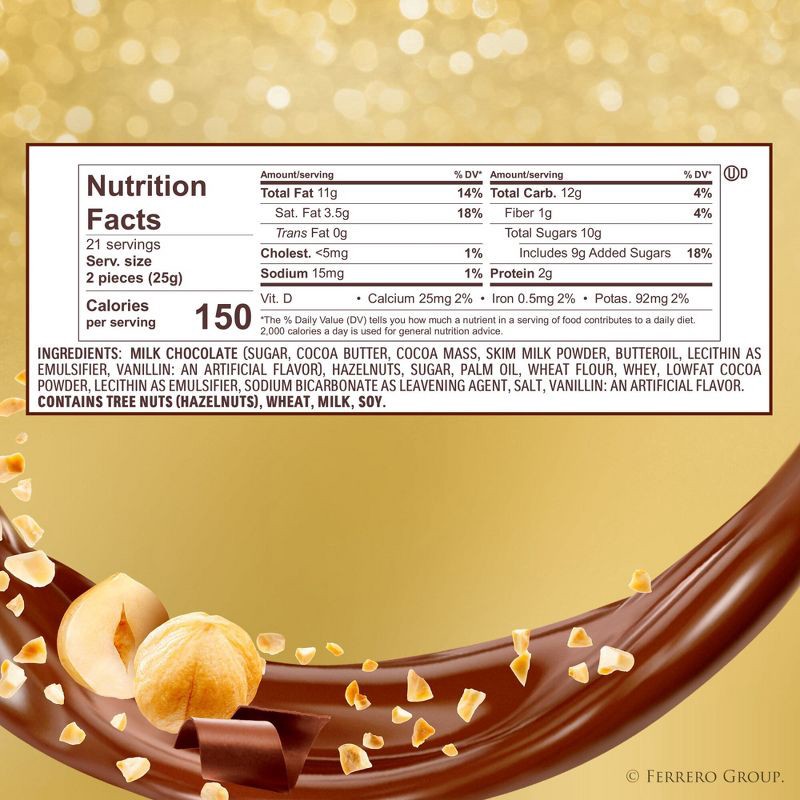 slide 2 of 9, Ferrero Rocher Candy Fine Hazelnut Chocolates 24ct, 24 ct