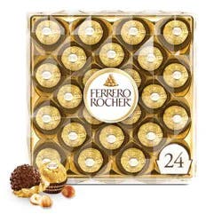 Ferrero Rocher Candy Fine Hazelnut Chocolates 24ct