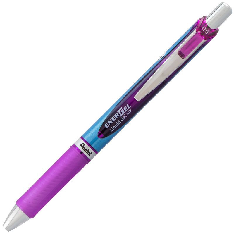 slide 2 of 6, Pentel Energel 2ct Purple Retractable Gel Ink Pen, 2 ct