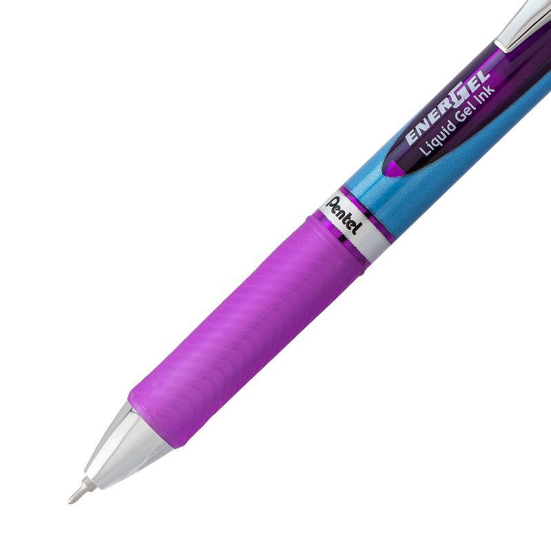 slide 5 of 6, Pentel Energel 2ct Purple Retractable Gel Ink Pen, 2 ct