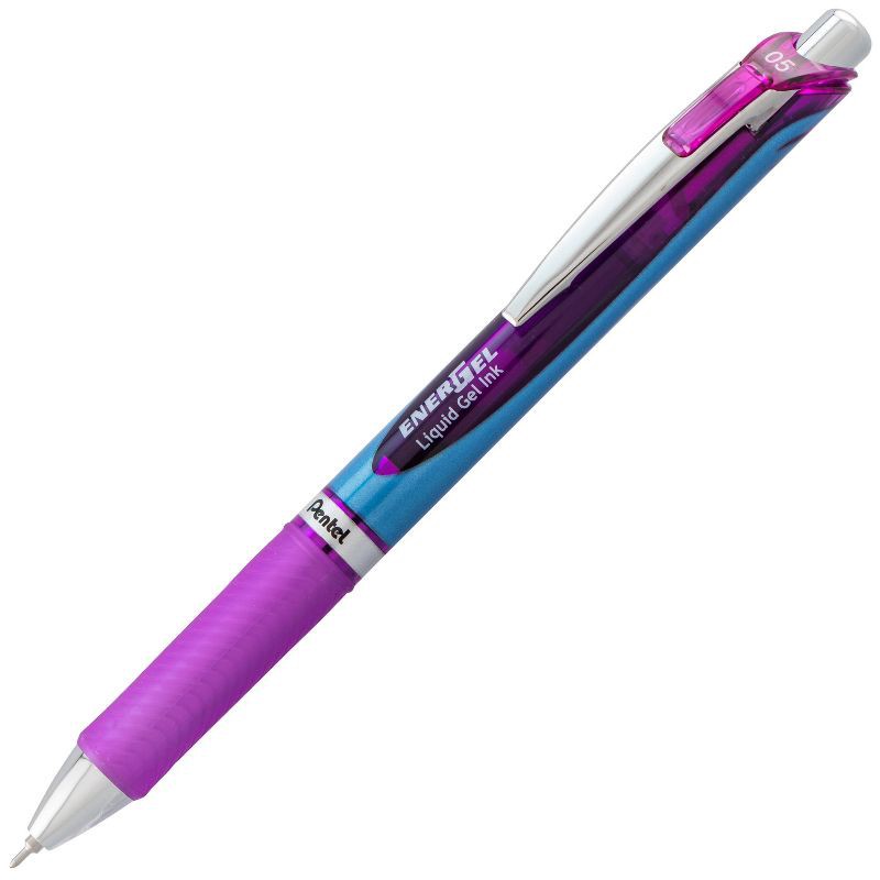 slide 6 of 6, Pentel Energel 2ct Purple Retractable Gel Ink Pen, 2 ct