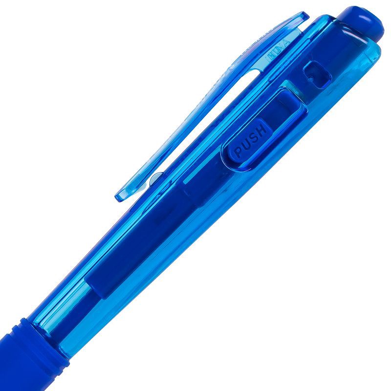 slide 5 of 6, 8ct Wow! Ballpoint Pens 1mm Black/Blue/Red - Pentel: Retractable Click Pens for Art & Office, 8 Pack, 8 ct