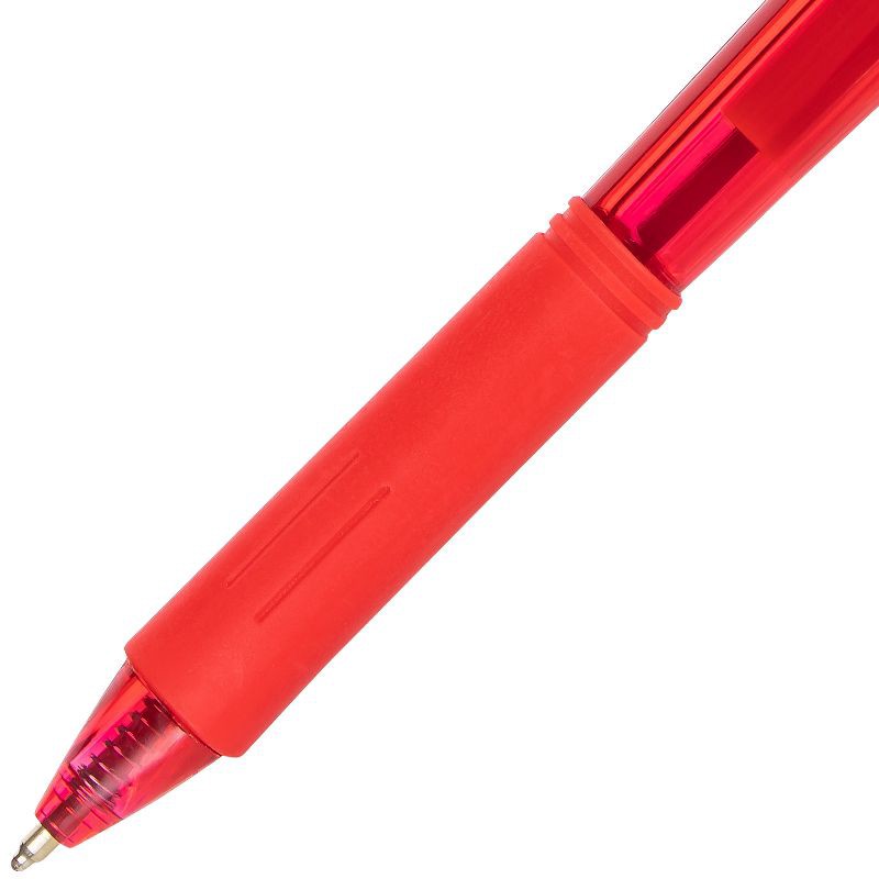 slide 6 of 6, 8ct Wow! Ballpoint Pens 1mm Black/Blue/Red - Pentel: Retractable Click Pens for Art & Office, 8 Pack, 8 ct