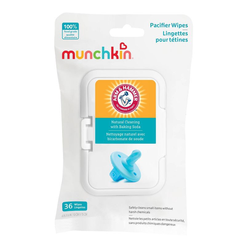slide 1 of 4, Munchkin Arm & Hammer - 36 Pacifier Wipes, 1 ct