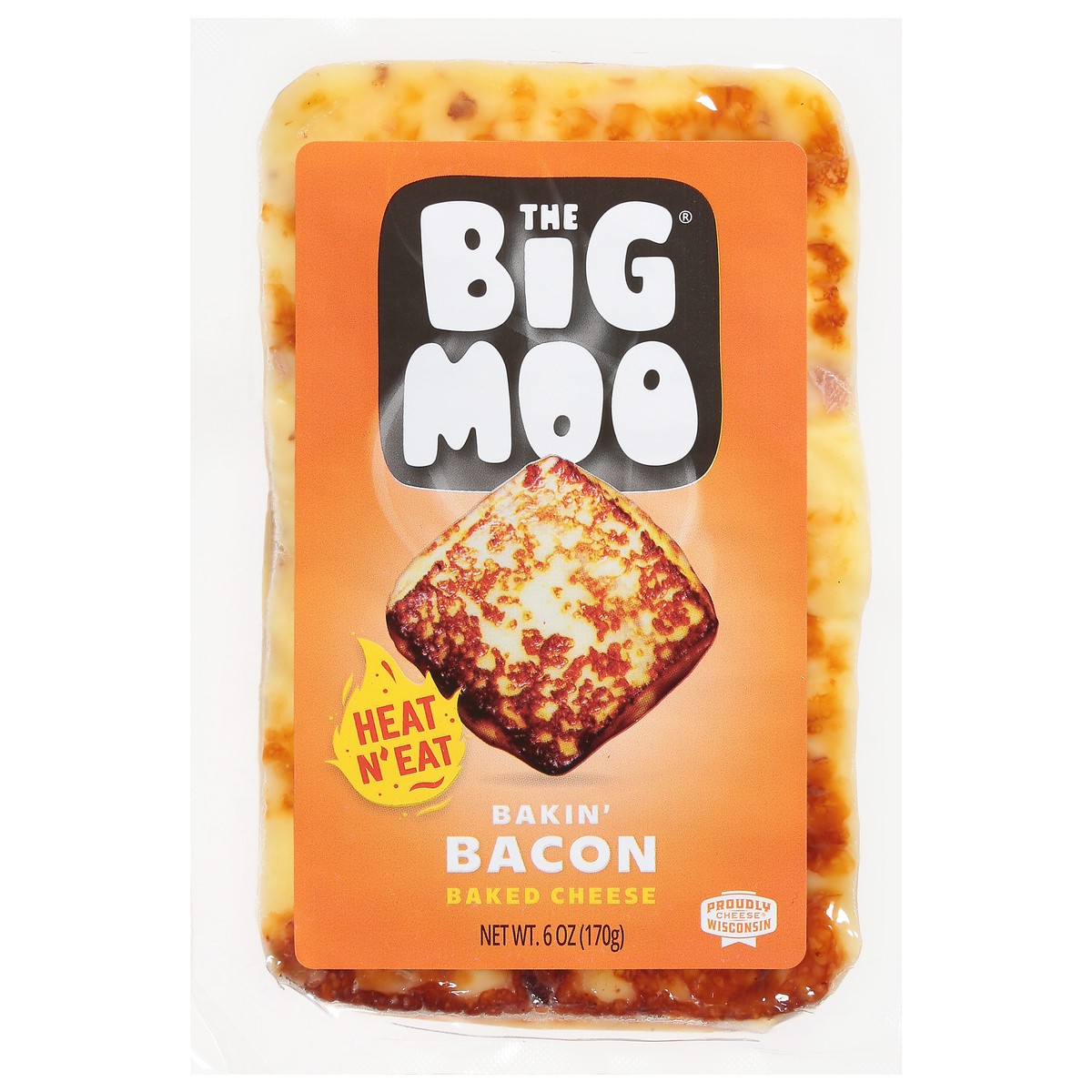 slide 9 of 14, The Big Moo Bakin' Bacon Baked Cheese 6 oz, 6 oz