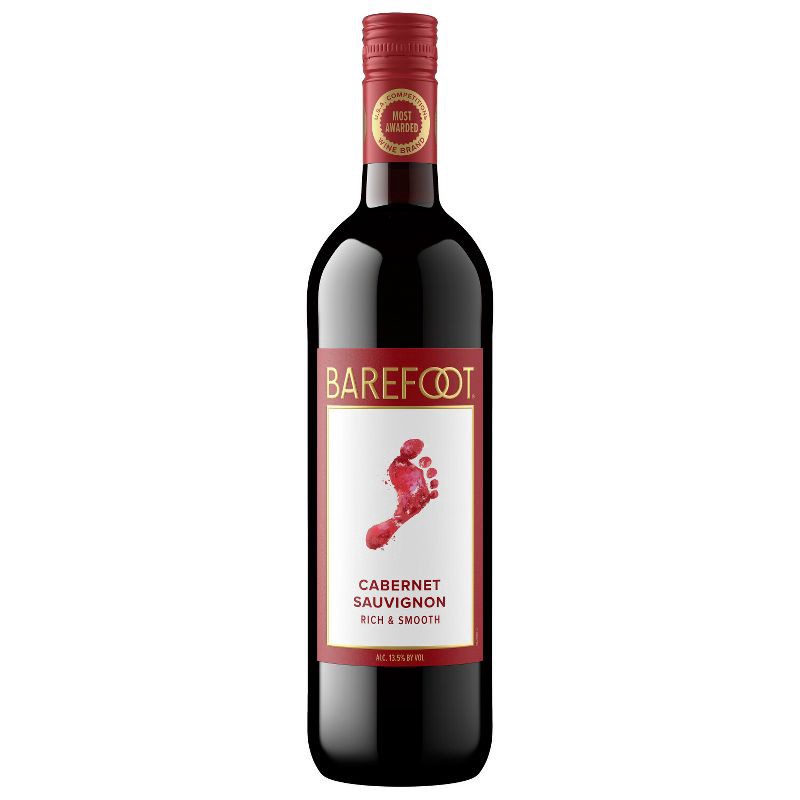 slide 1 of 9, Barefoot Cellars Cabernet Sauvignon Red Wine - 750ml Bottle, 750 ml