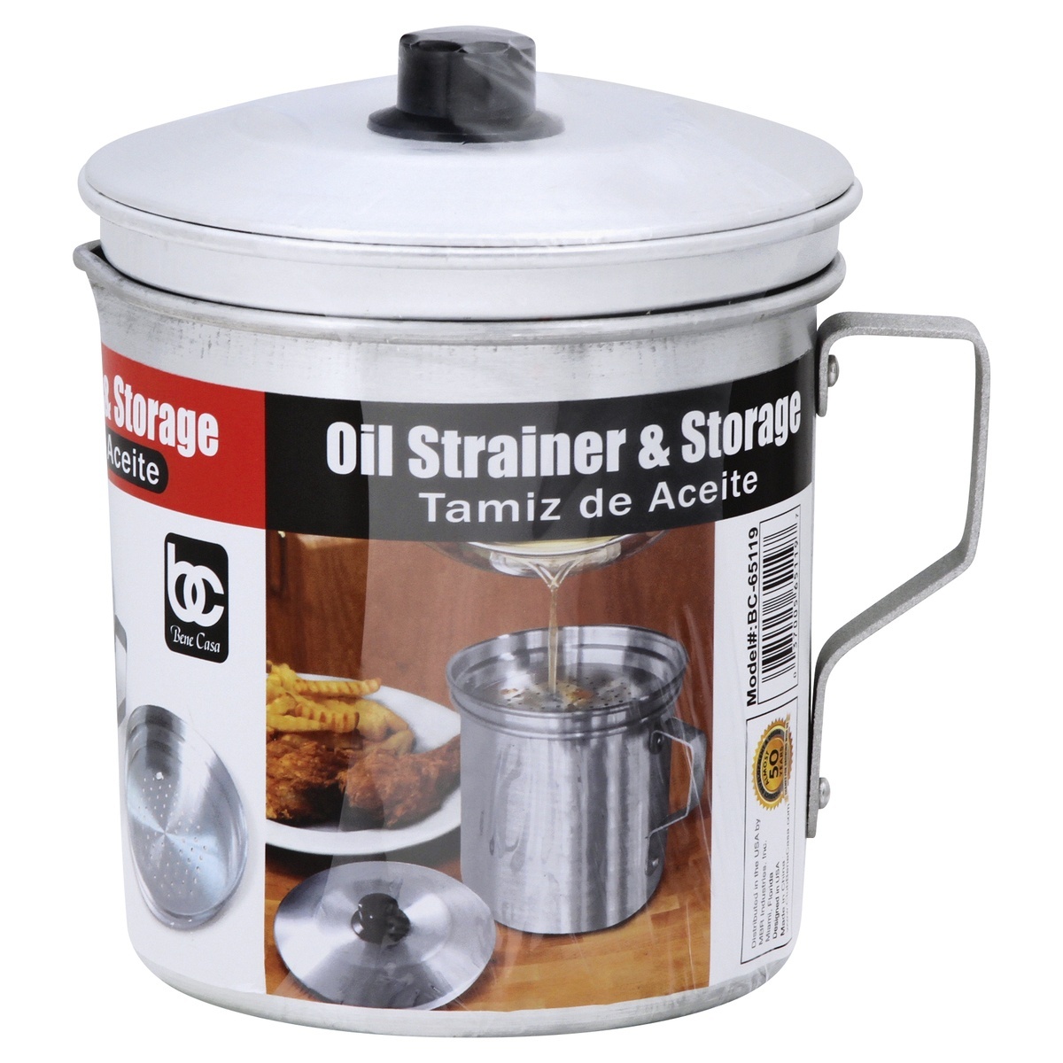 slide 1 of 1, BC Oil Strainer & Storage 1 ea, 32 oz