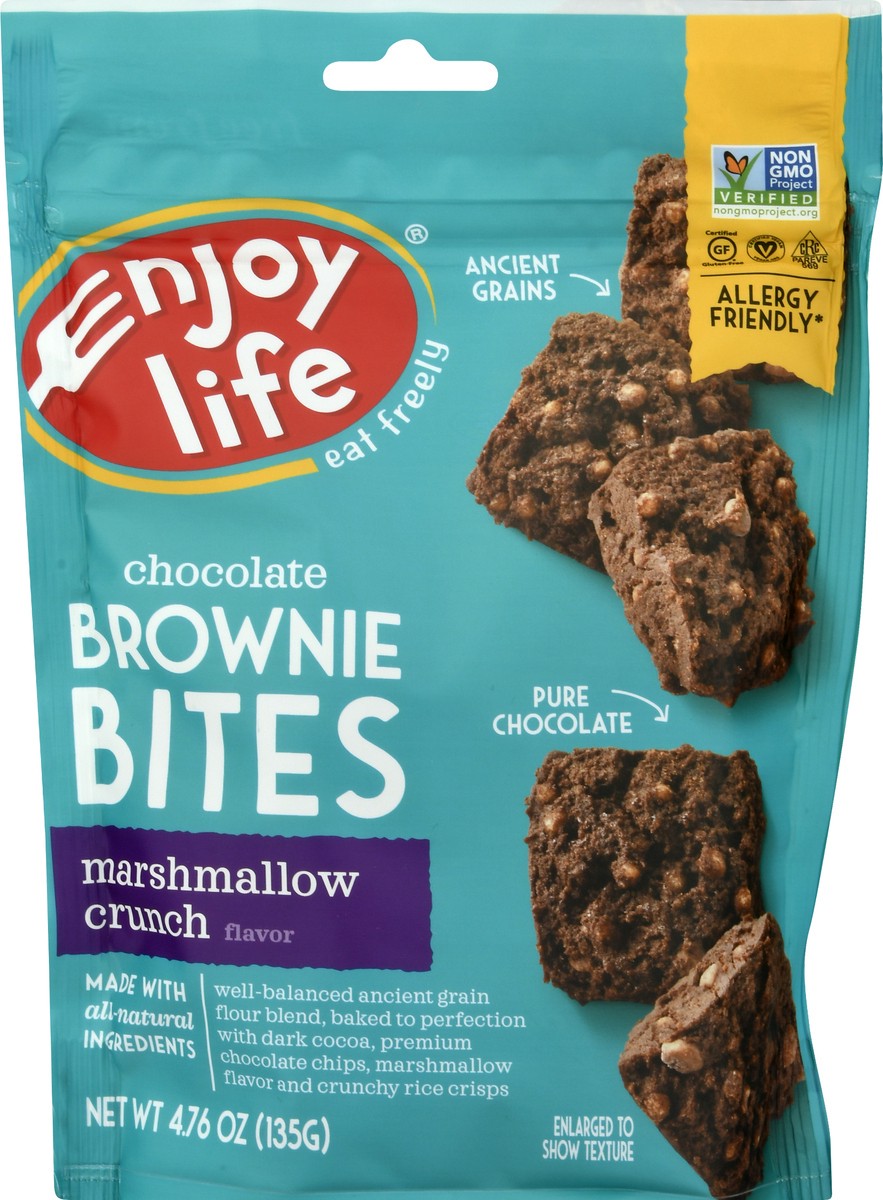 slide 6 of 9, Enjoy Life Brownie Bites Marshmallow Crunch, 4.76 oz