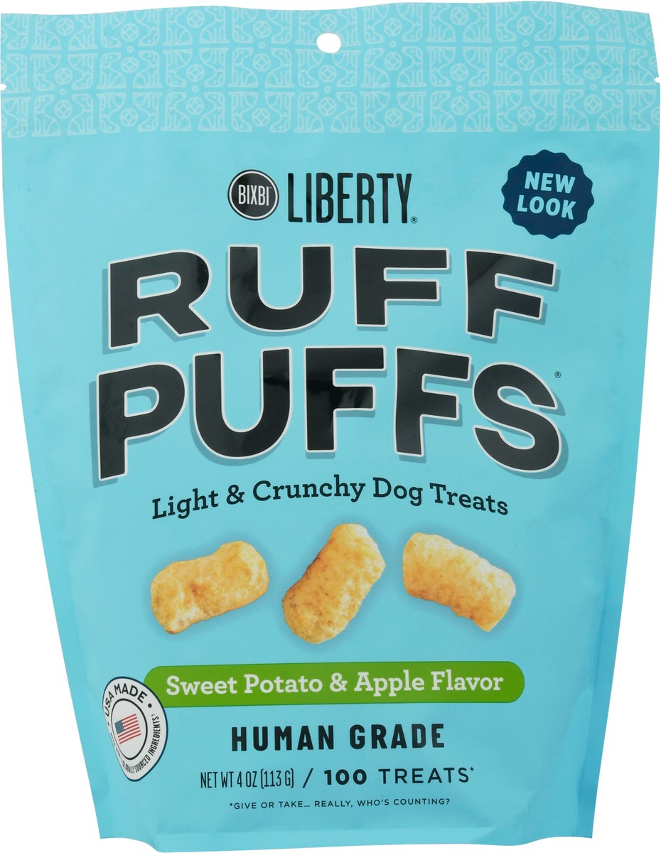 slide 6 of 9, Liberty Ruff Puffs Sweet Potato & Apple Flavor Dog Treats 100 ea, 100 ct