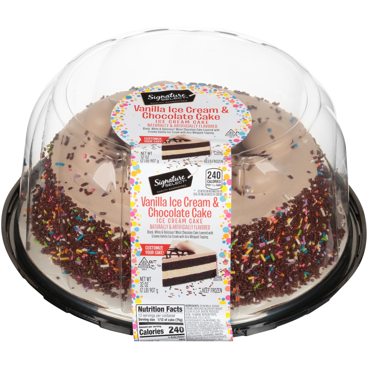 EWG's Food Scores | Signature Select Vanilla Ice Cream & Chocolate Cake Ice Cream  Cake, Vanilla Ice Cream & Chocolate Cake