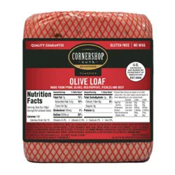 Cornershop Cuts Delicatessen Gluten Free Fresh Sliced Classic Olive Loaf