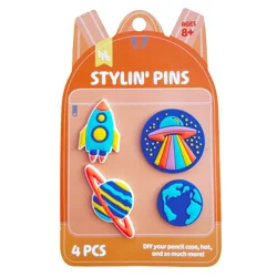 Little Yellow Bicycle® Backpack Pin Packs Space, 4 pcs