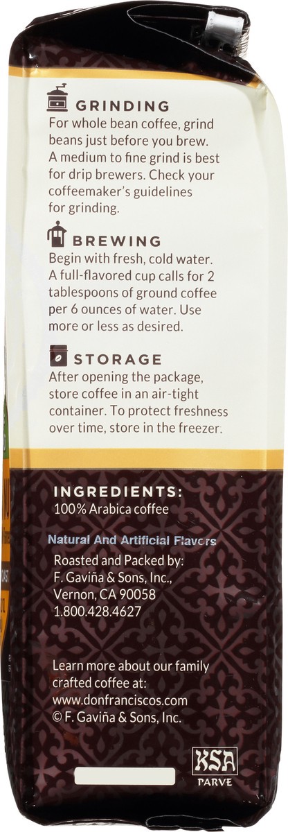 slide 8 of 13, Don Francisco's Family Reserve Medium Roast Ground Vanilla Nut Coffee - 12 oz, 12 oz