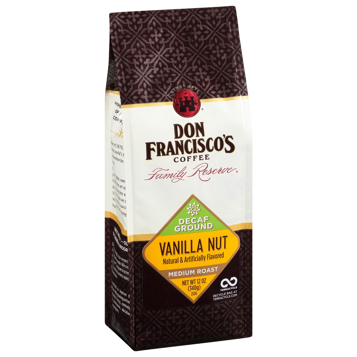 slide 13 of 13, Don Francisco's Family Reserve Medium Roast Ground Vanilla Nut Coffee - 12 oz, 12 oz