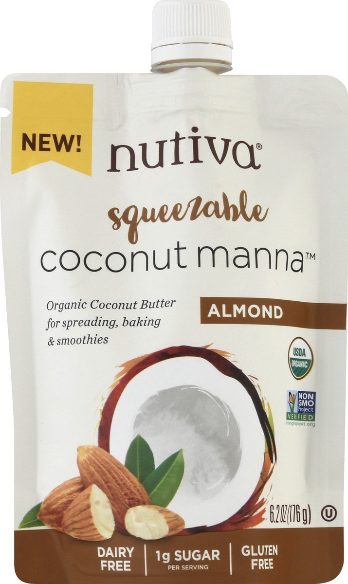 slide 6 of 12, Nutiva Squeezable Almond Coconut Manna 6.2 oz, 6.2 oz