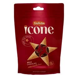 Doliche Icone Milk Chocolate Bite Size Filled Waffle Cones 4.23 oz