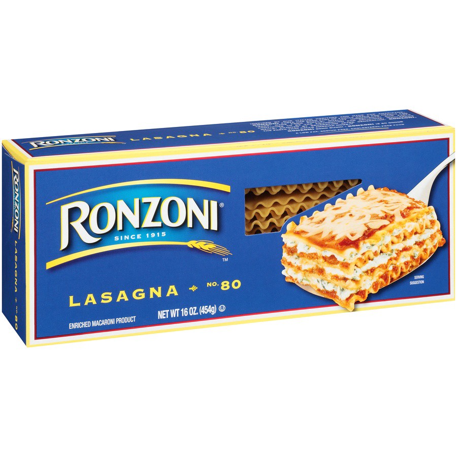 slide 8 of 8, Ronzoni Lasagna Noodles, 16 oz