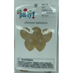 Meijer Party Chrome Gold Balloons