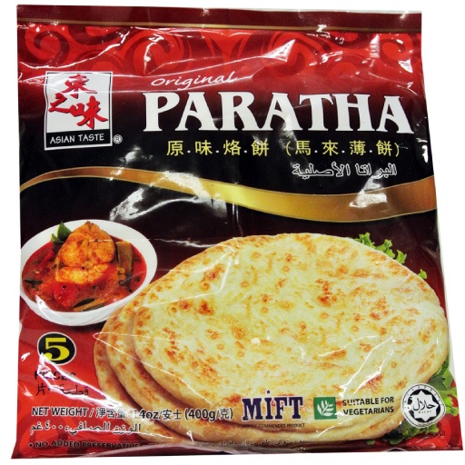 slide 1 of 1, Asian Taste Asn/Tas Frz Paratha Original, 14 oz