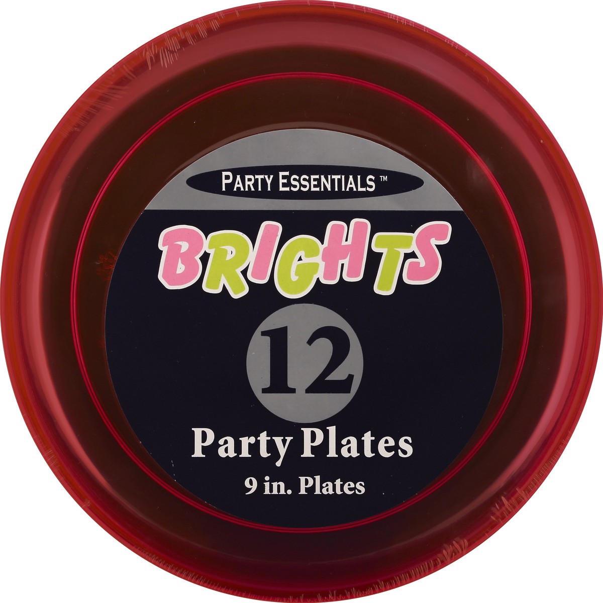 slide 3 of 3, Northwest Party Essentials Brights Plates Assorted Colors, 12 ct