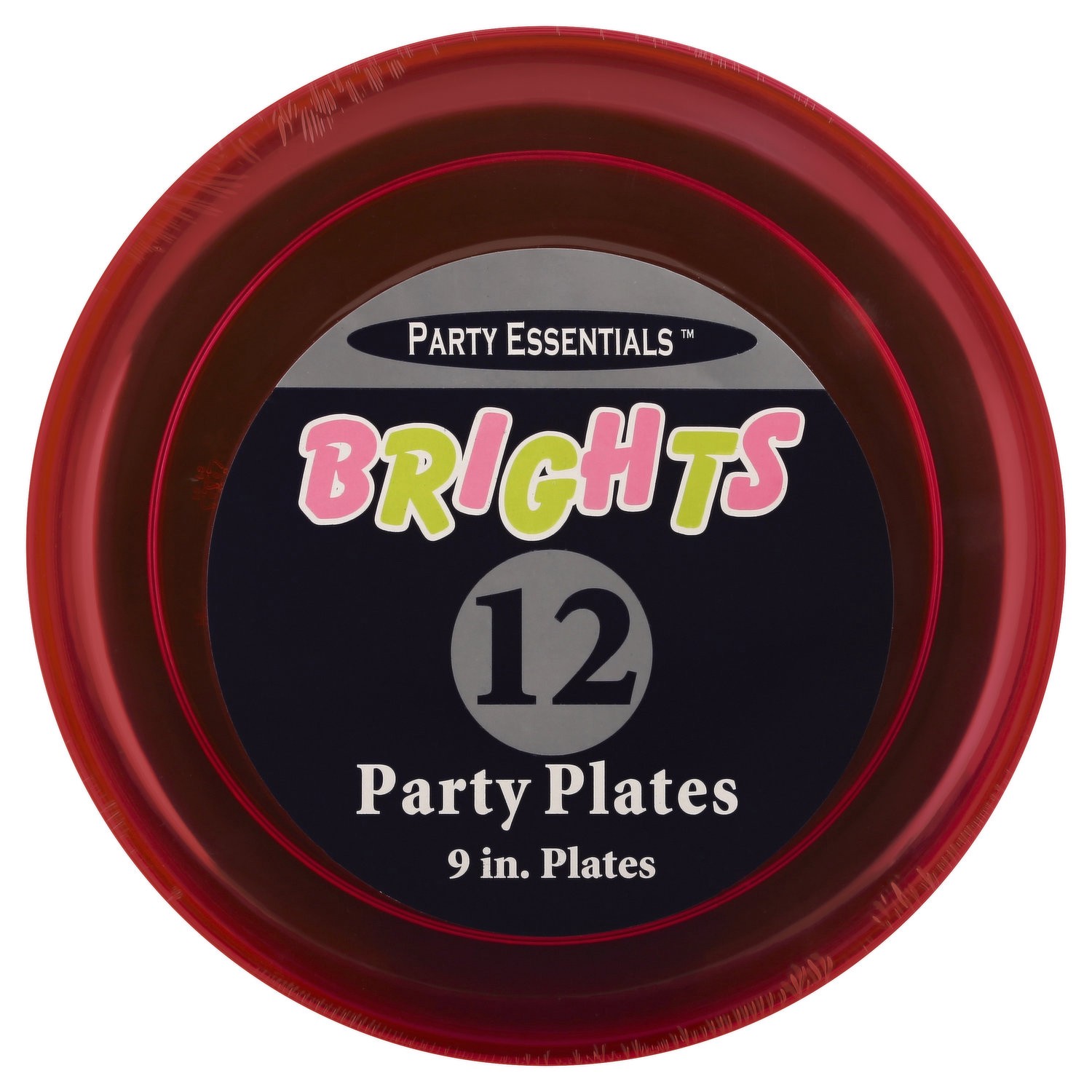 slide 1 of 3, Northwest Party Essentials Brights Plates Assorted Colors, 12 ct