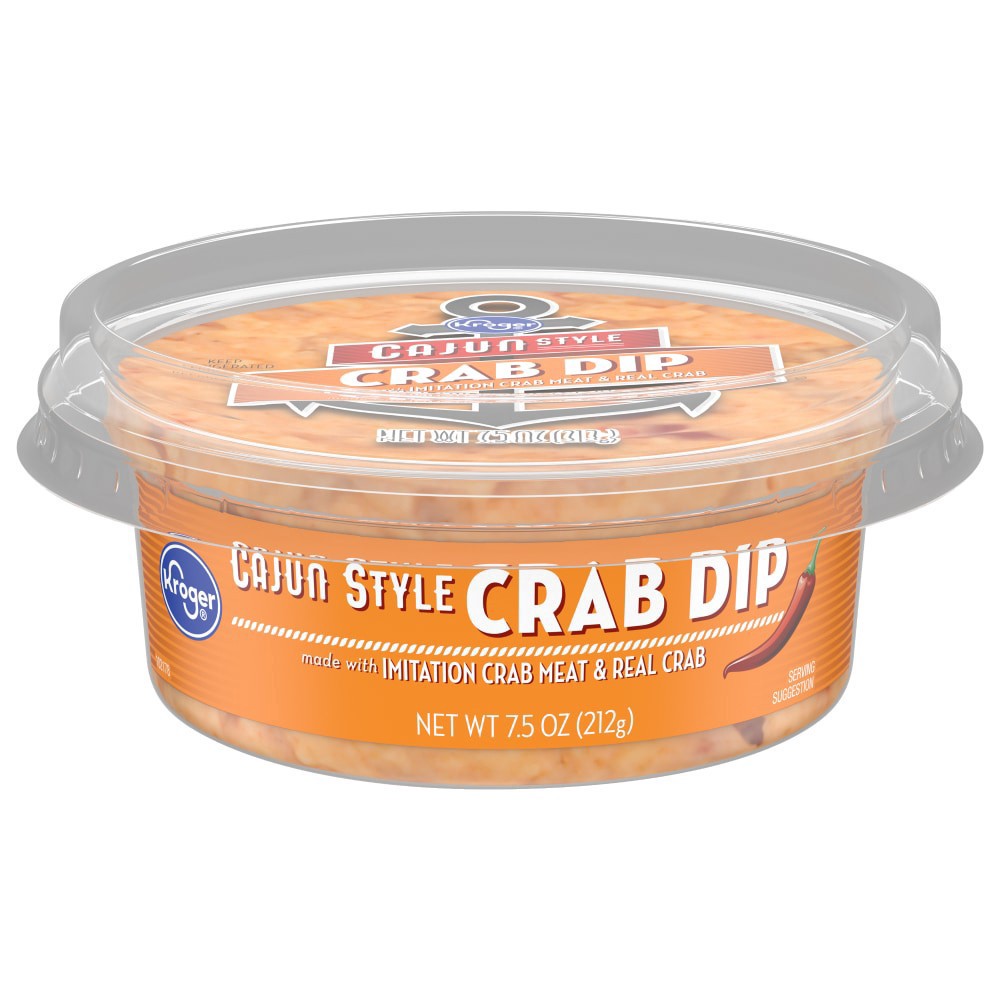 slide 1 of 6, Kroger Cajun Style Crab Dip, 7.5 oz
