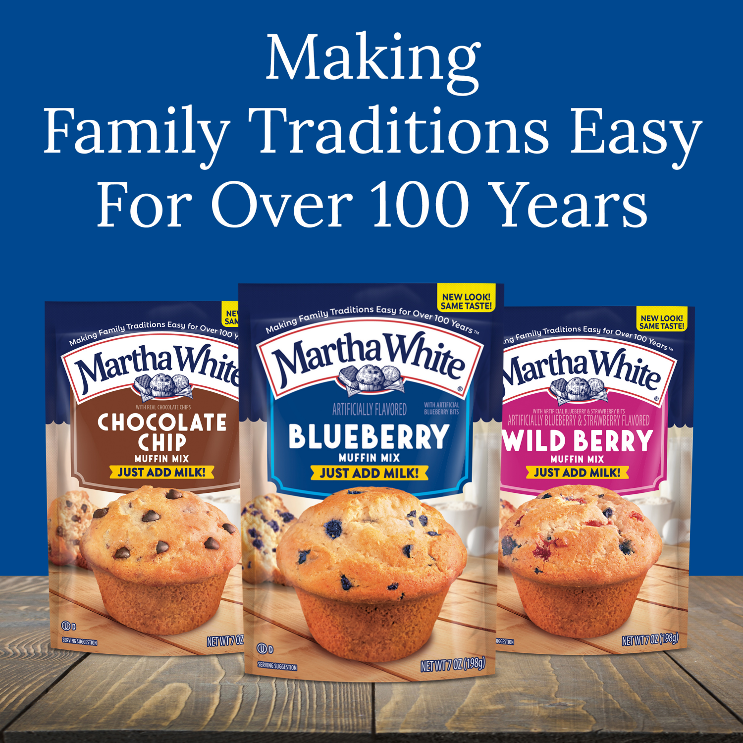 slide 7 of 7, Martha White Chocolate Chocolate Chip Muffin Mix, 7.4 Oz Bag, 7.4 oz