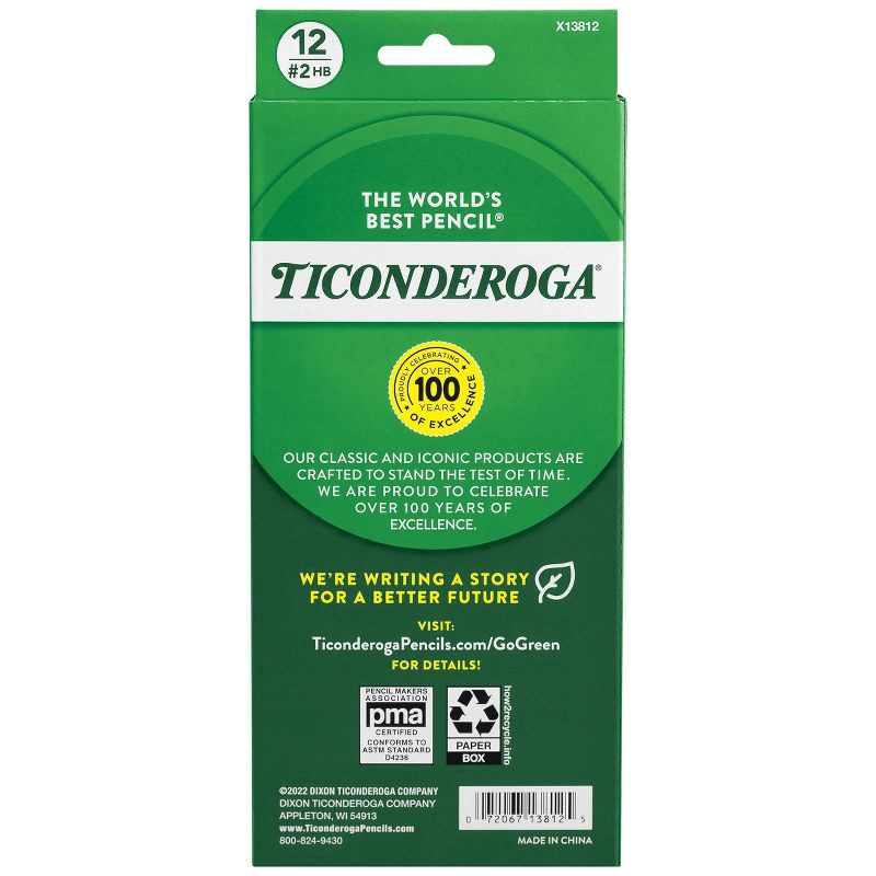 slide 2 of 7, Ticonderoga 12ct Pencil Yellow, 12 ct