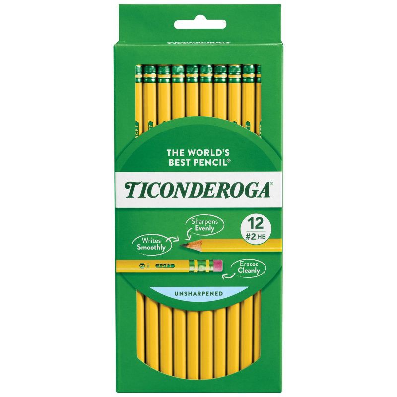 slide 1 of 6, Ticonderoga 12ct Pencil Yellow, 12 ct